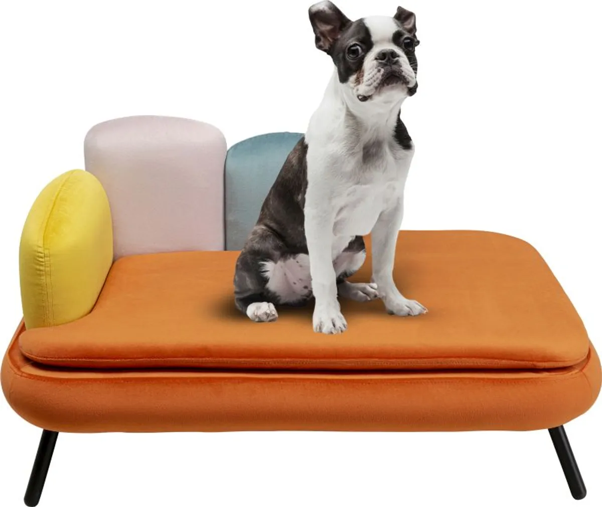 Hund/Katzenbett - BHT ca. 84,5x47x54 cm, Orange