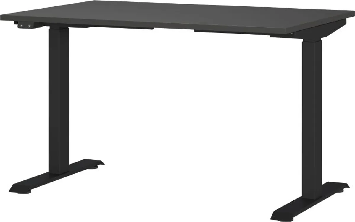 Schreibtisch GELI - B/H/T ca. 120x72-120x80 cm, Graphit
