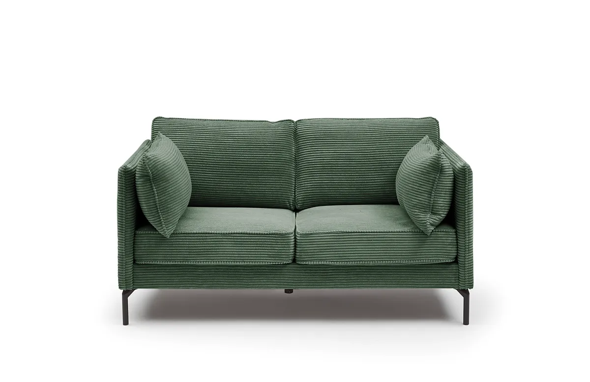 Sofa - 2-Sitzer, Stoff, Grün