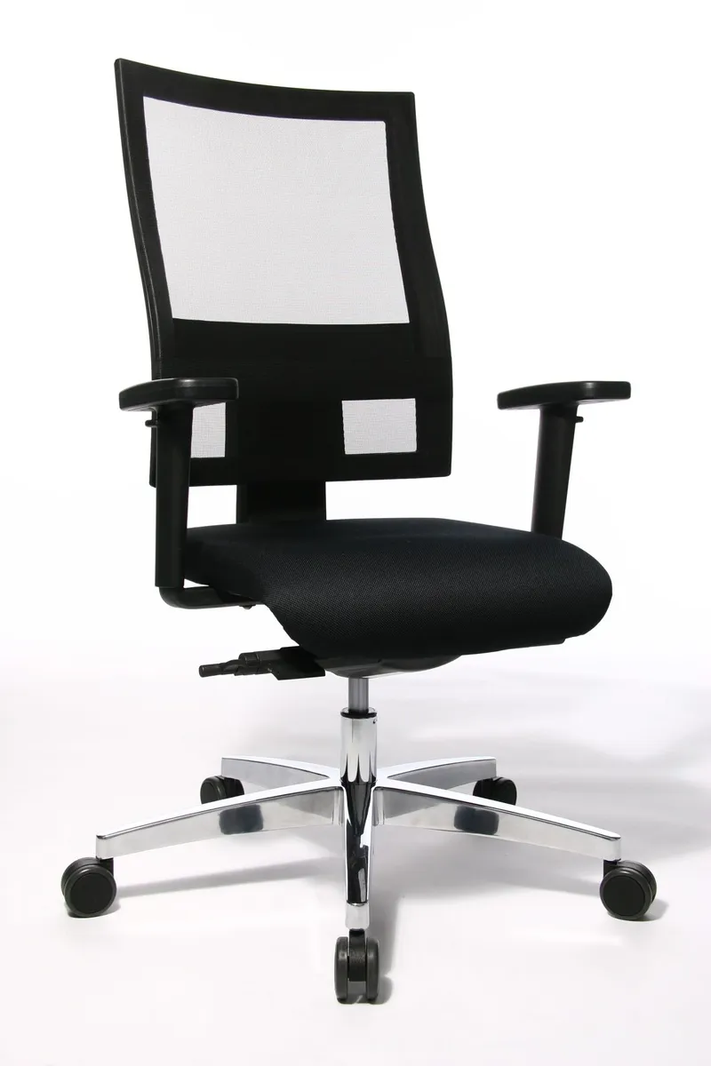 Bürodrehstuhl Profi Net 11 - Stoff, Schwarz