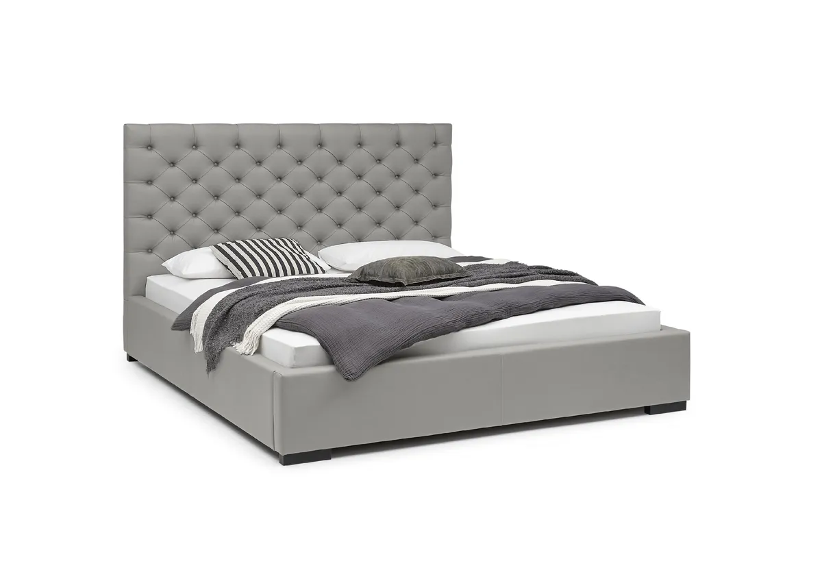 Bettgestell SANDRIN E- Liegefläche ca. 180x200 cm, Stoff, Taupe