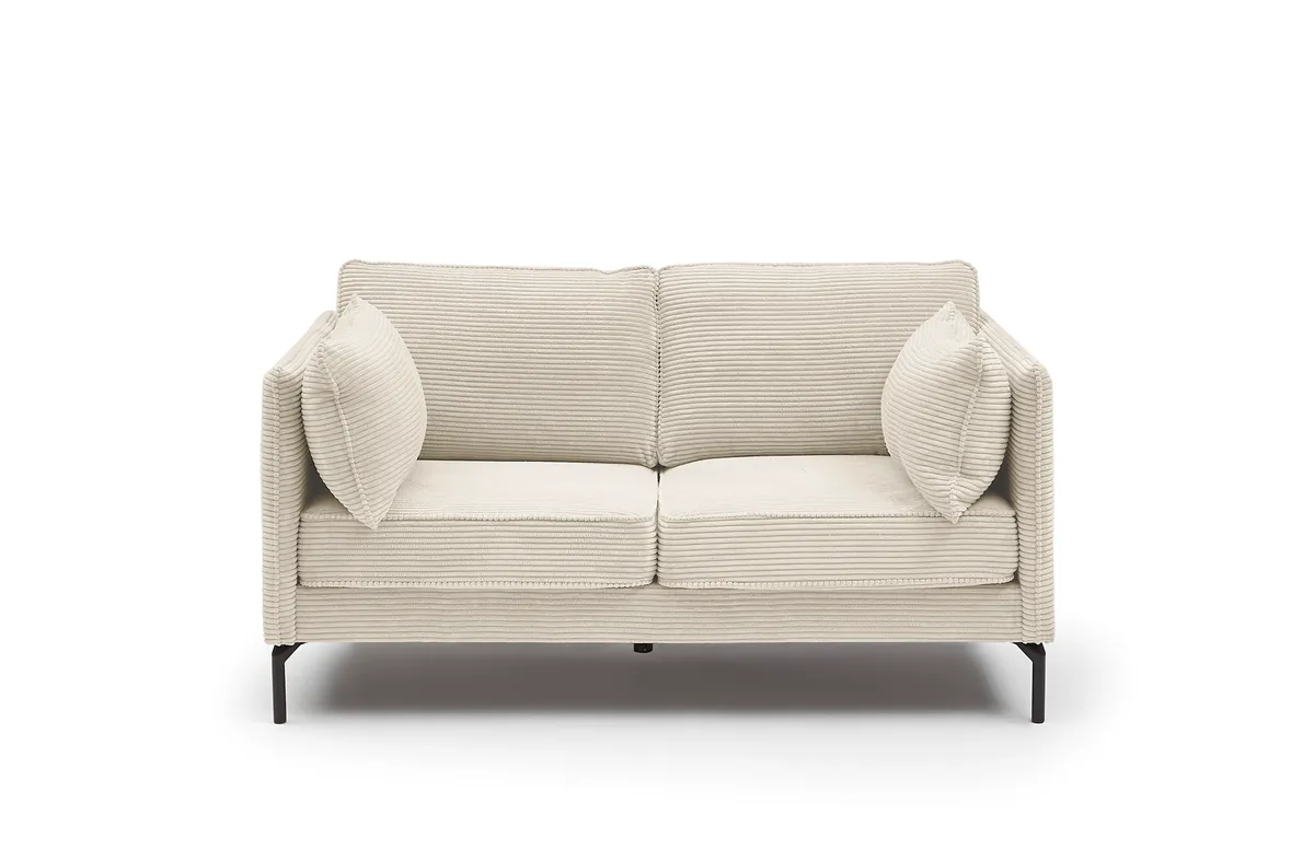 Sofa - 2-Sitzer, Stoff, Creme