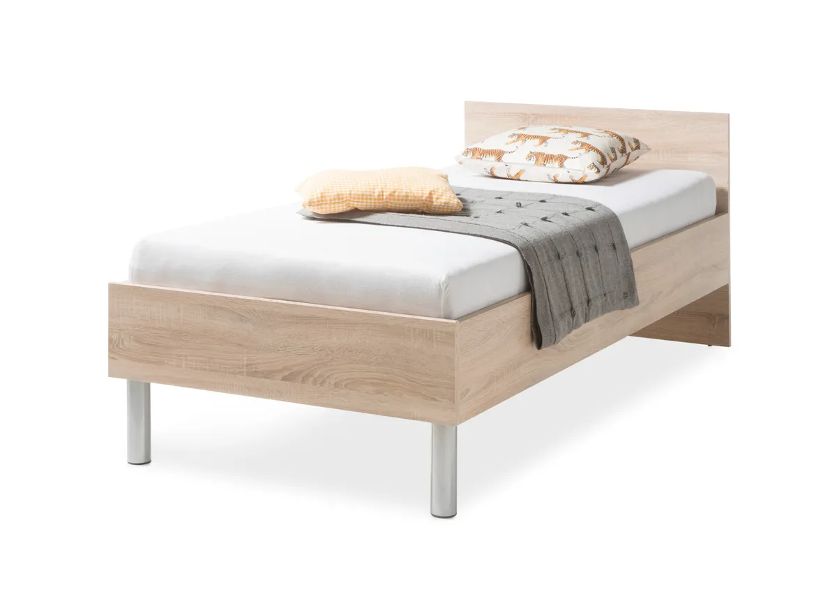 Bettgestell - Liegefläche ca. 90x200 cm, Sonoma Eiche Nachbildung