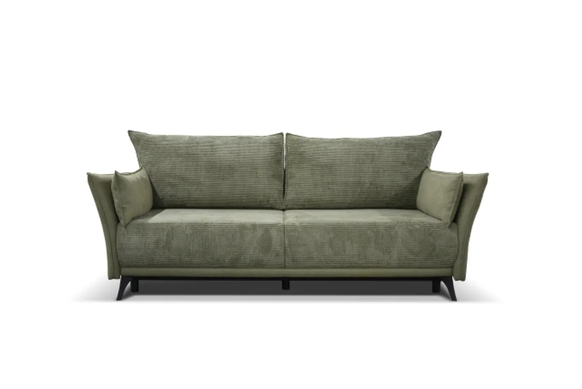 Schlafsofa - 2-Sitzer inkl. Liftfunktion, Stoff, Grün