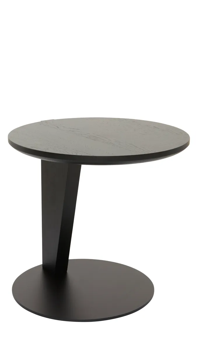 Beistelltisch Cono - DH ca. 42x41 cm, Eiche massiv, Schwarz