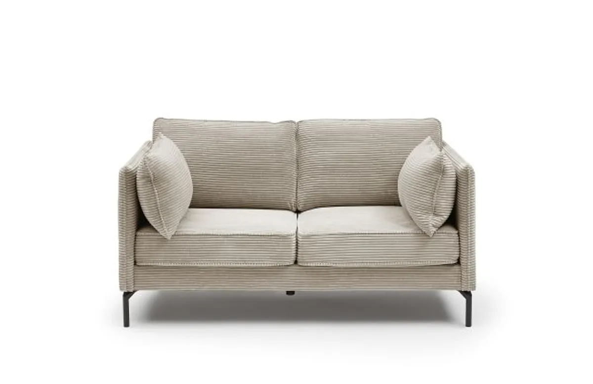 Sofa - 2-Sitzer, Stoff, Beige