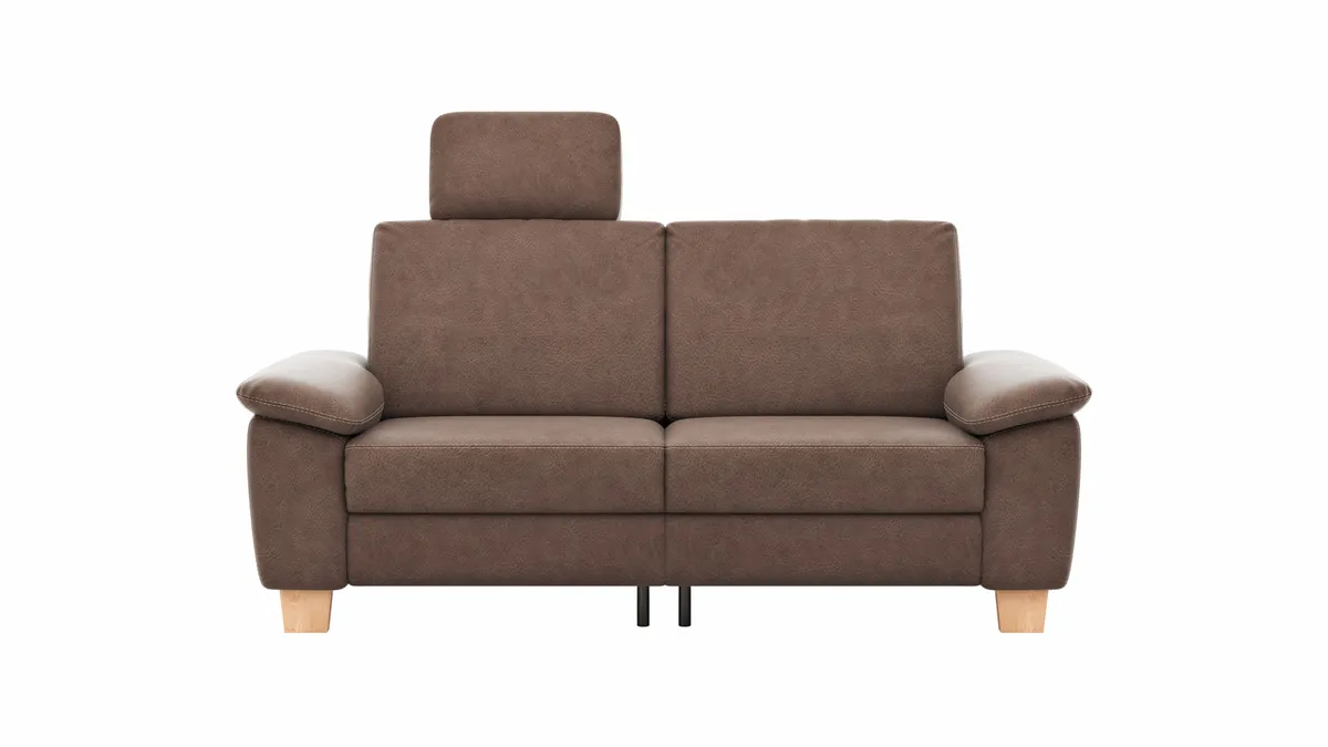 Sofa Stonington Country - 2-Sitzer inkl. Relaxfunktion (motorisch), Stoff, Braun
