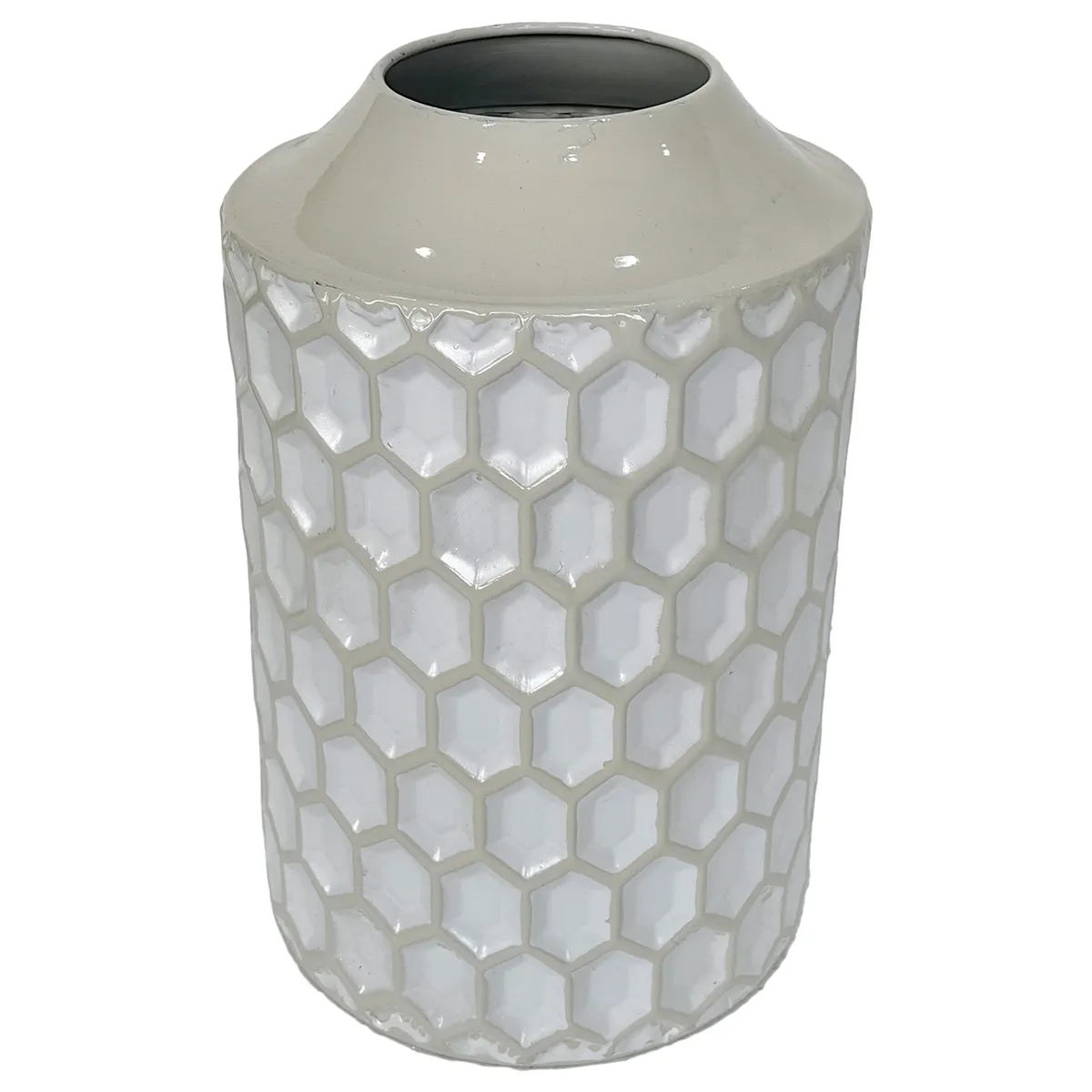 Deko-Vase - HD ca. 30x20 cm, Weiß/Creme