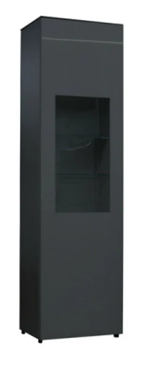 Vitrine- inkl. LED-Beleuchtung, Anthrazit