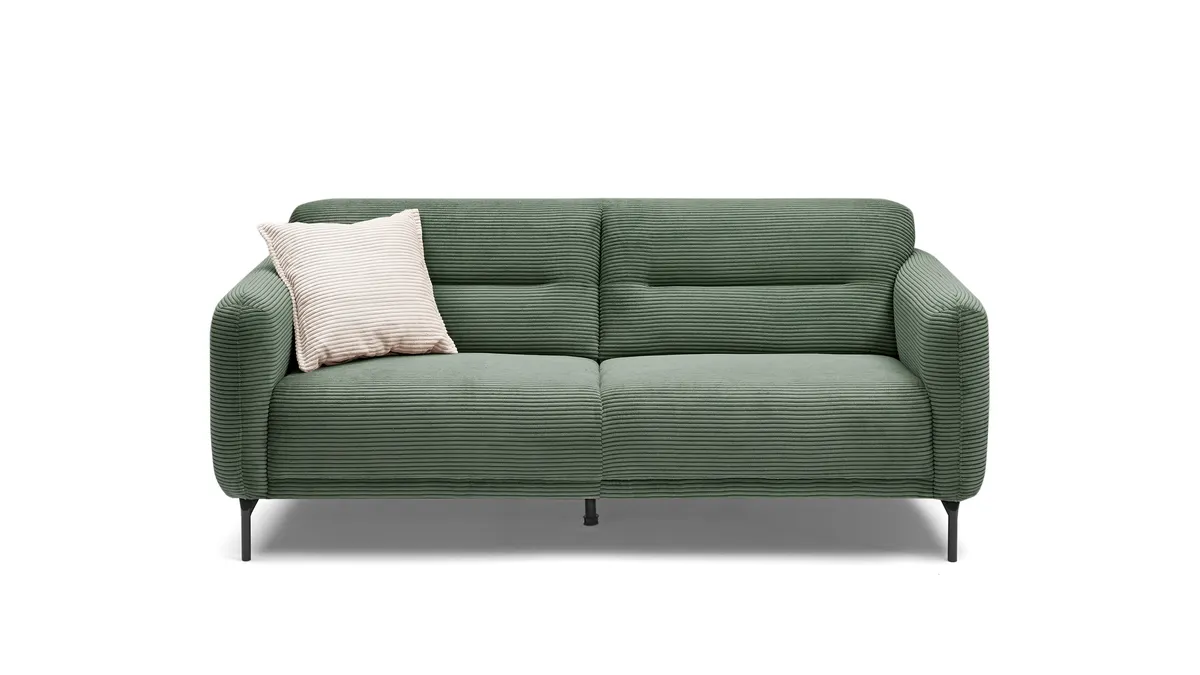 Sofa - 2-Sitzer, Stoff, Grün