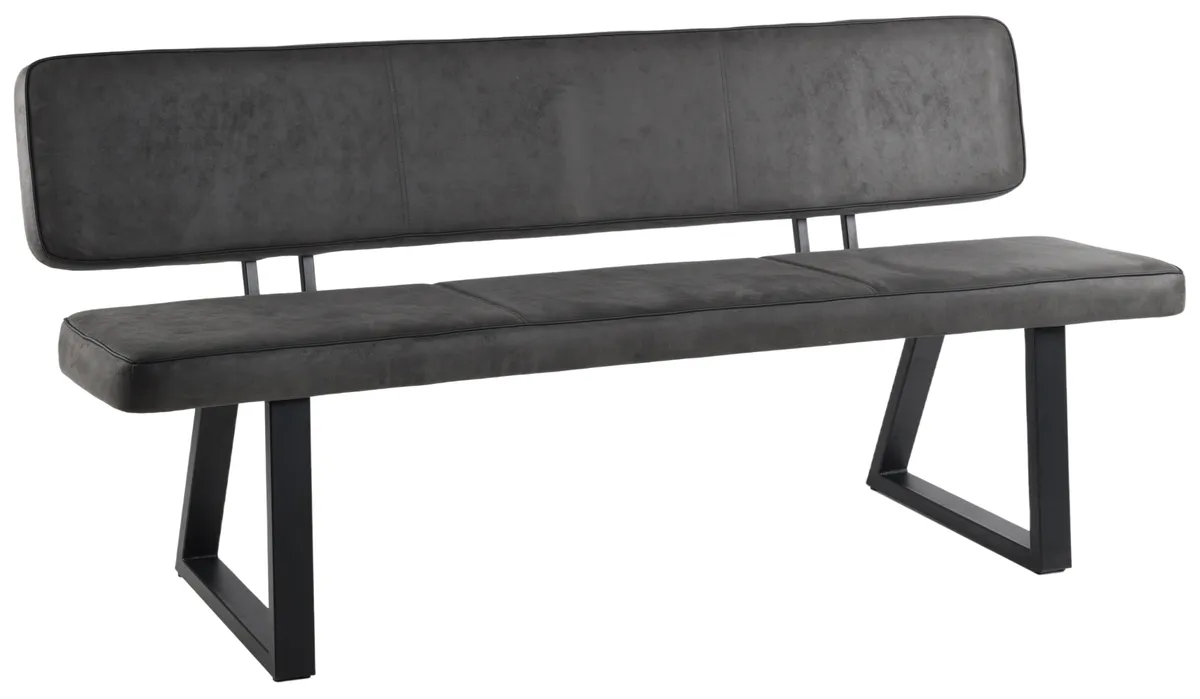 Bank - Microfaser, Anthrazit