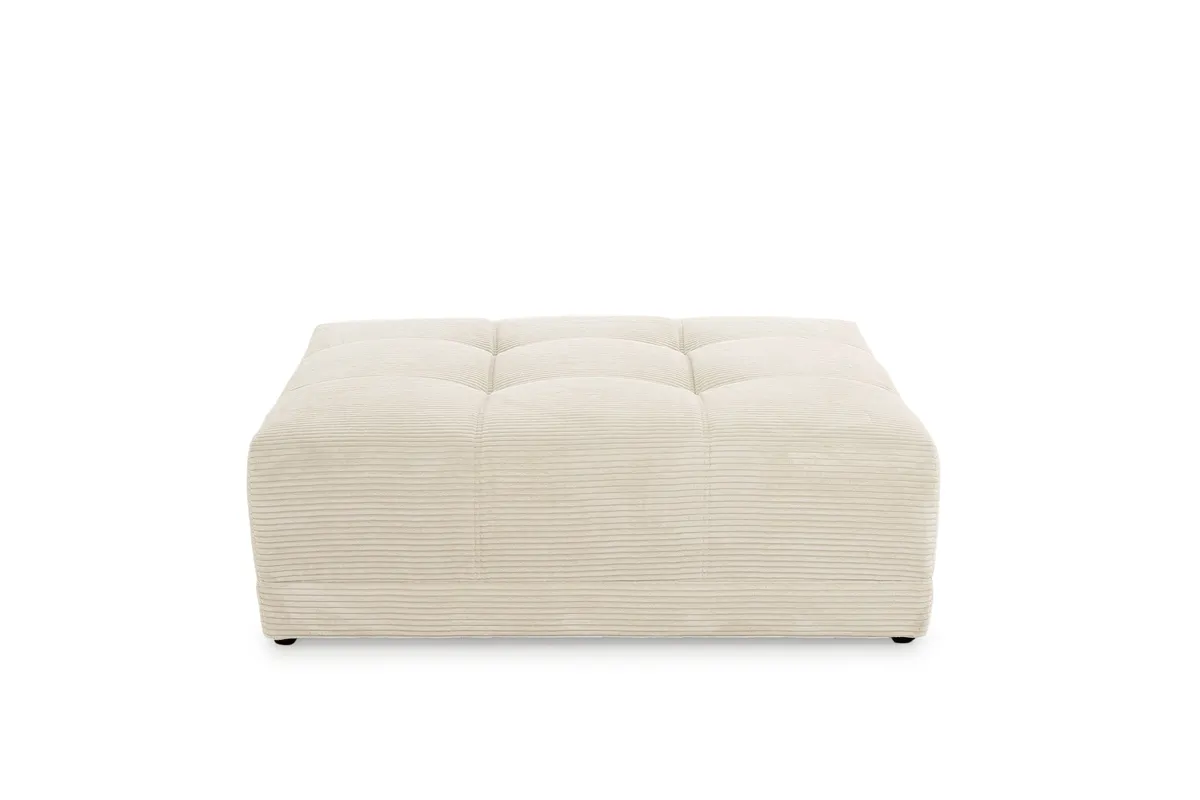 Hocker JANNI - Stoff, Creme