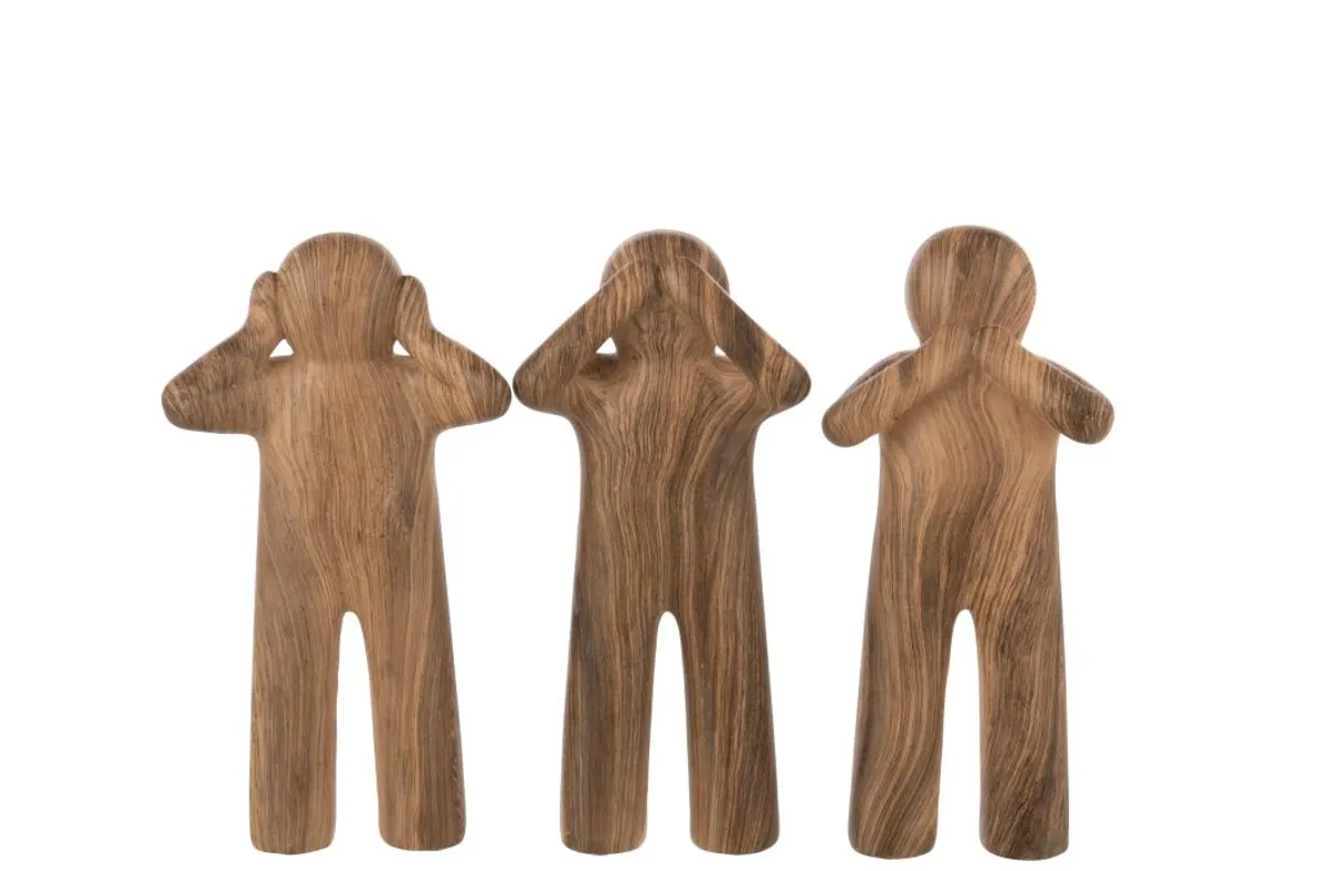 Deko-Figur - LBH ca. 15,5x7x29,5 cm, Braun