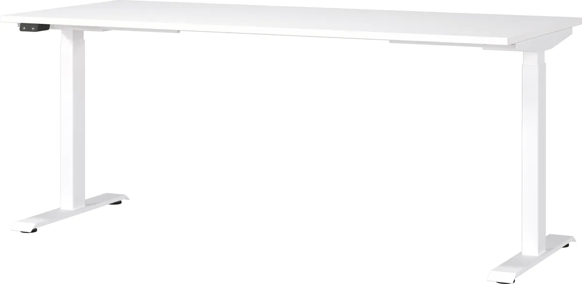 Schreibtisch GELI - höhenverstellbar, LB ca. 180x80 cm, Weiß