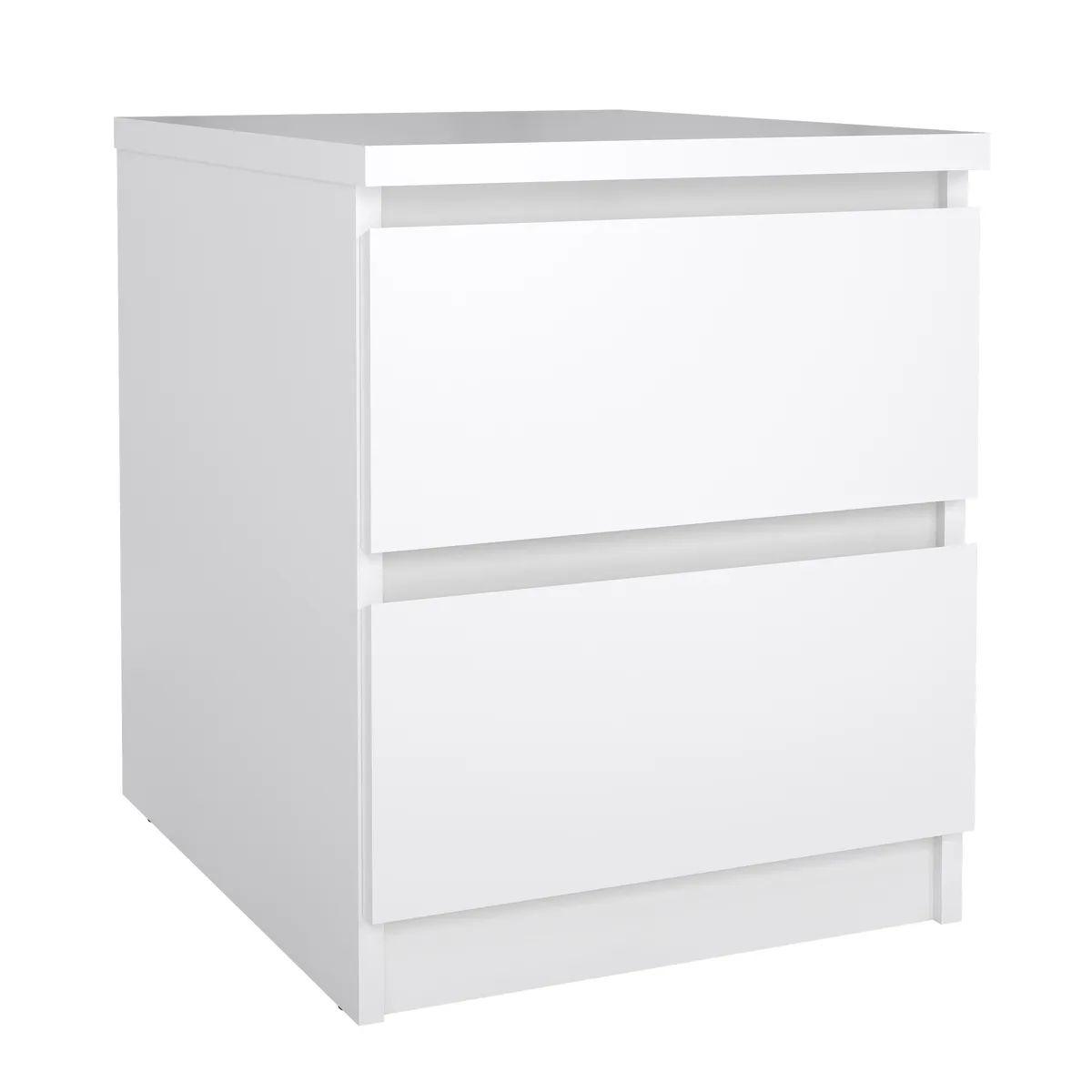 Nachtkonsole- B ca. 40 cm, Weiß, Hochglanz