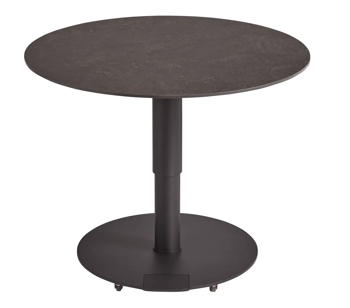 Couchtisch Camas - LBH ca. 75x75x42 cm, Keramik, Schwarz