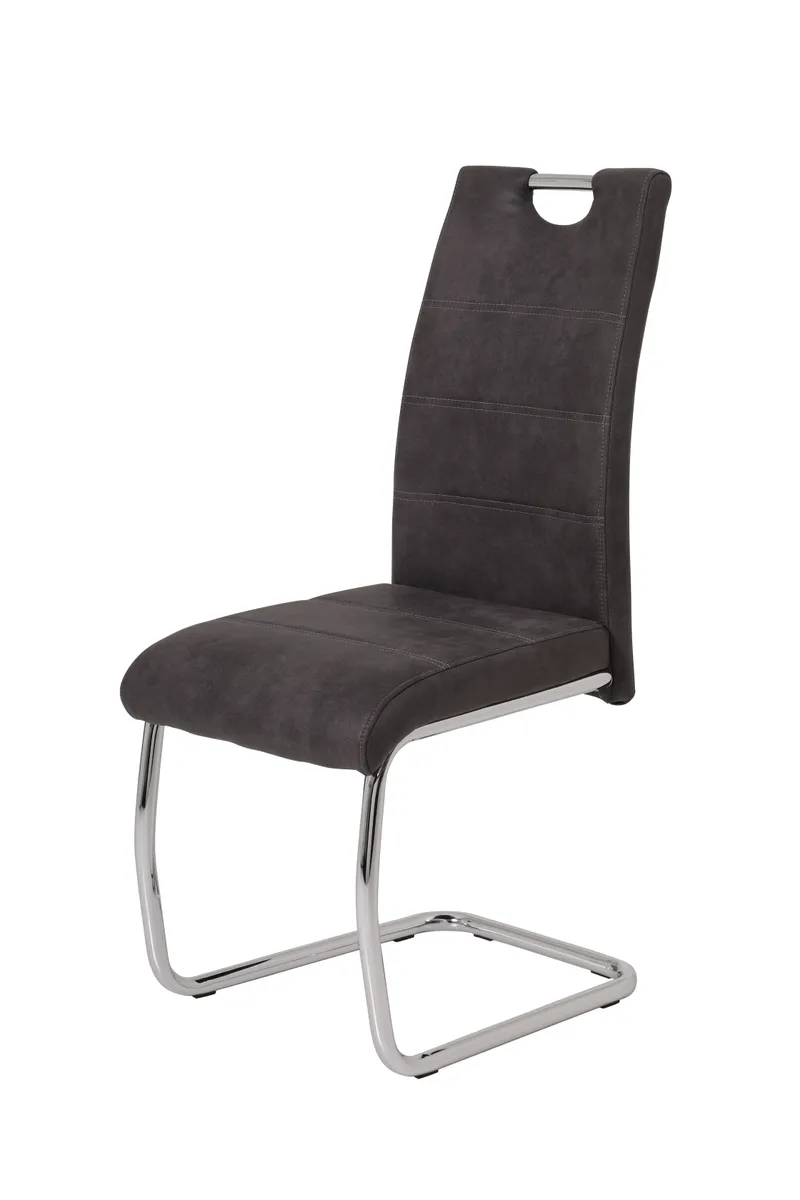 Freischwinger - Stoff, Anthrazit