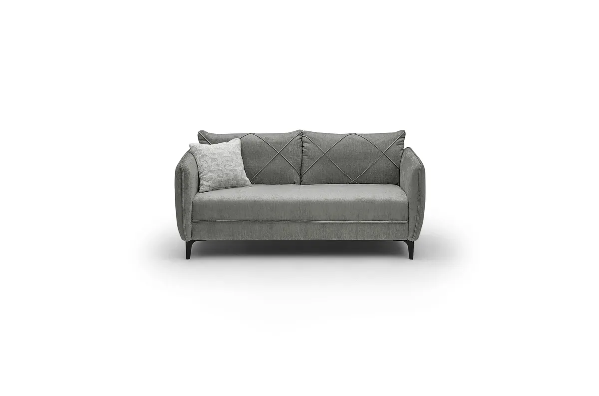 Sofa JERINA - 2,5-Sitzer, Stoff, Grau
