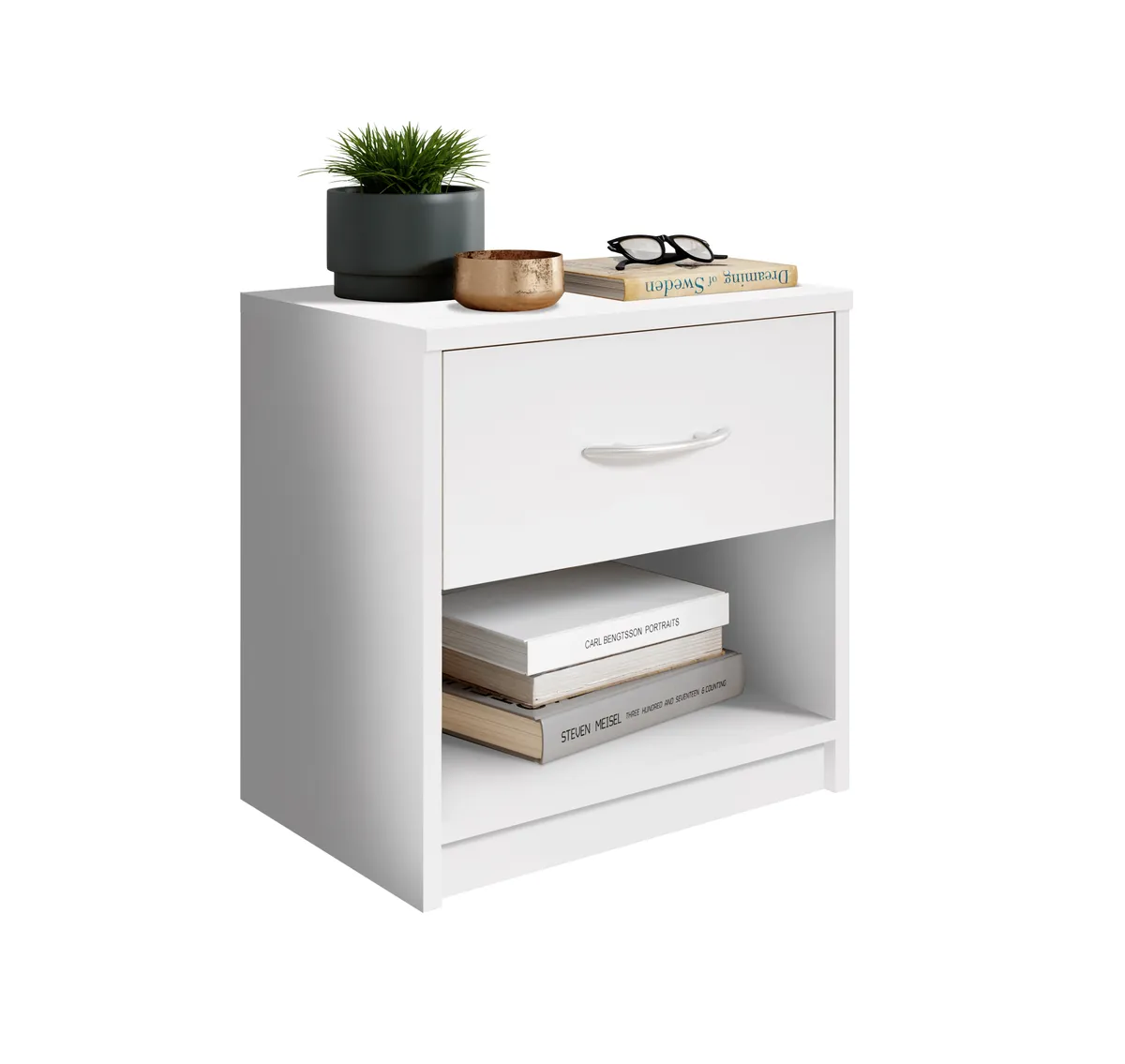 Nachtkommode - Weiß
