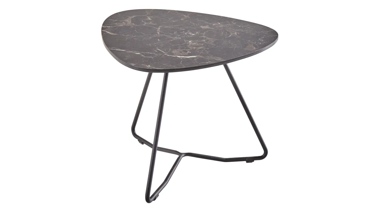 Couchtisch Oliva - LBH ca. 42x40x33 cm, HPL, Anthrazit