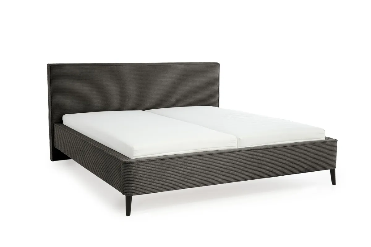 Polsterbett- Liegefläche ca. 180x200 cm, Stoff, Grau