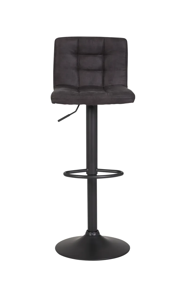 Barhocker - höhenverstellbar, Stoff, Anthrazit