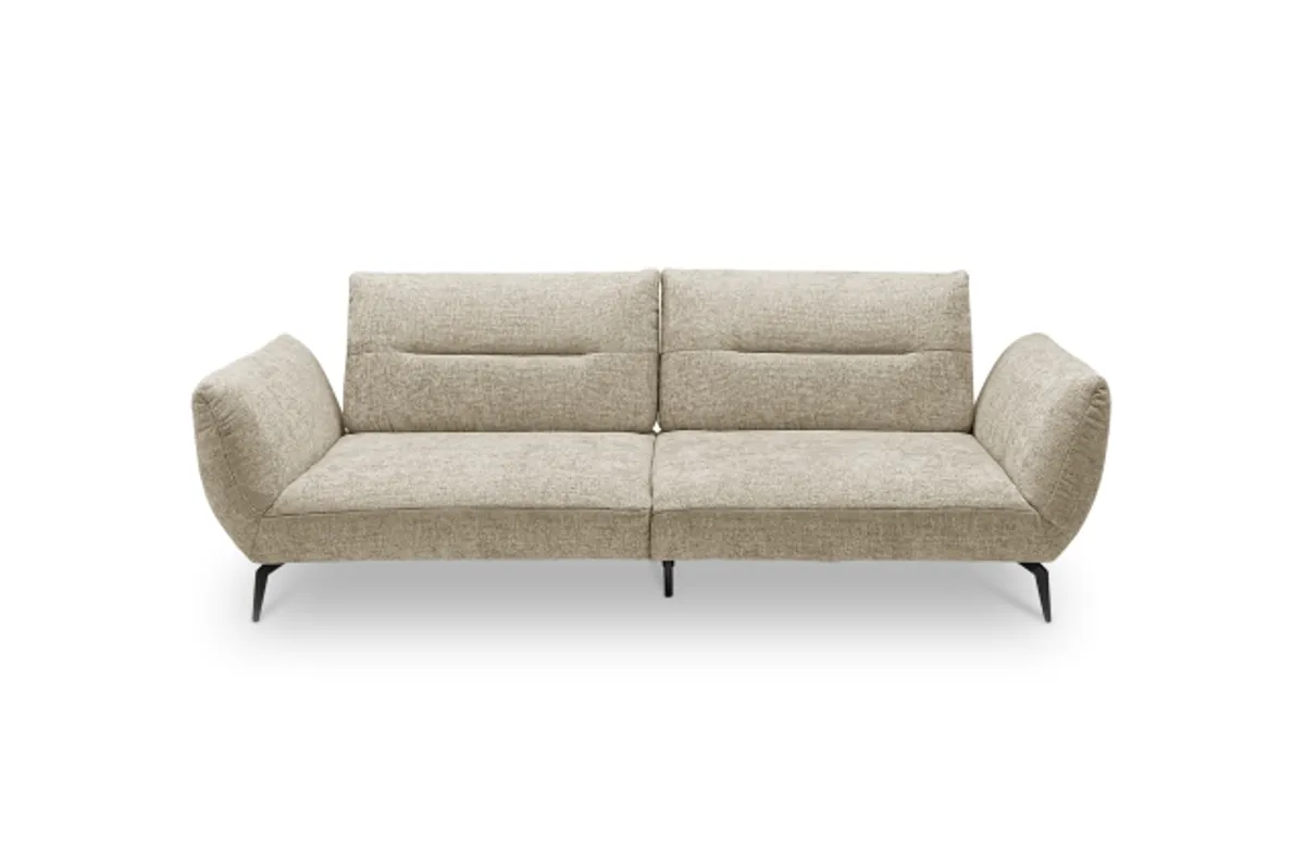 Megasofa PAYTON - 3-Sitzer, Stoff, Taupe