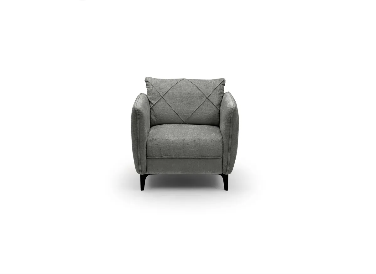Sessel JERINA - Stoff, Grau