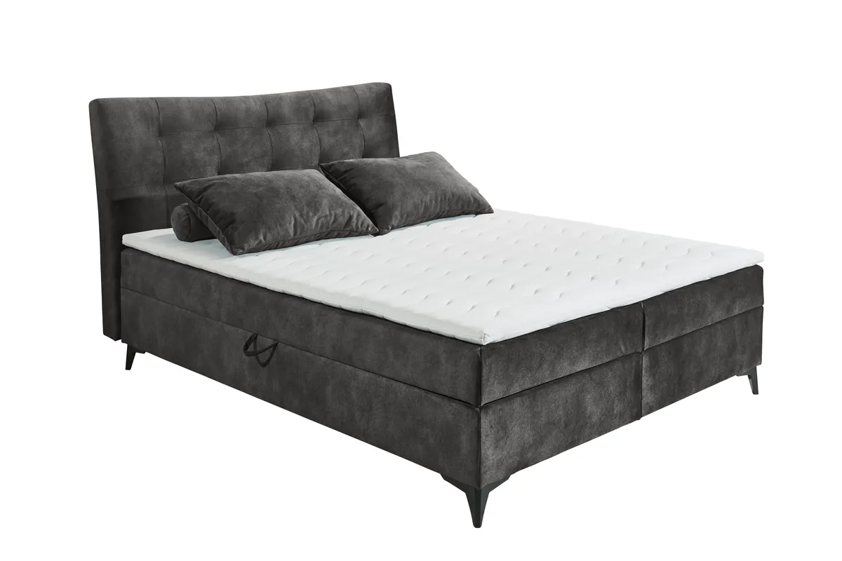 Boxbett- Liegefläche ca. 160x200 cm, Stoff, Espresso