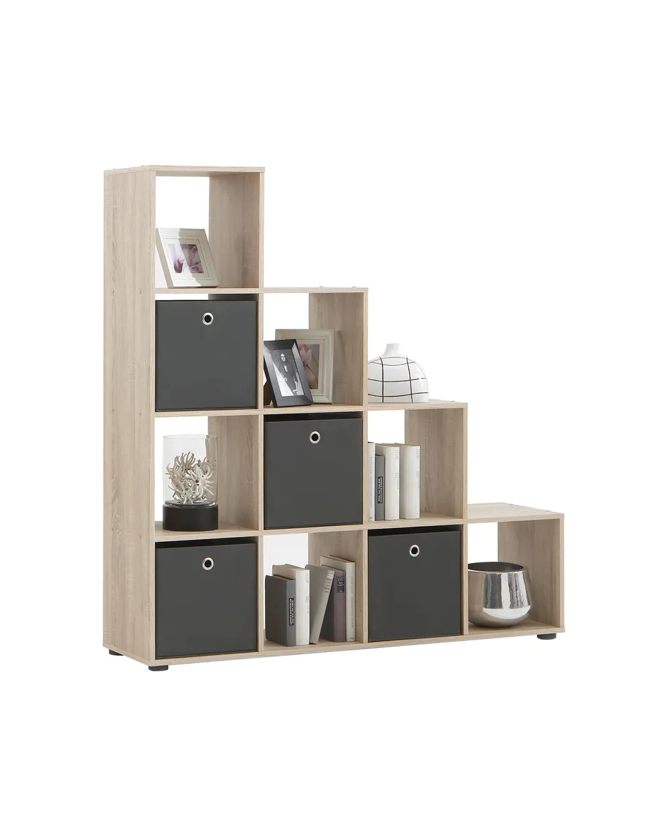 Regal- B ca. 138 cm, Eiche Dekor