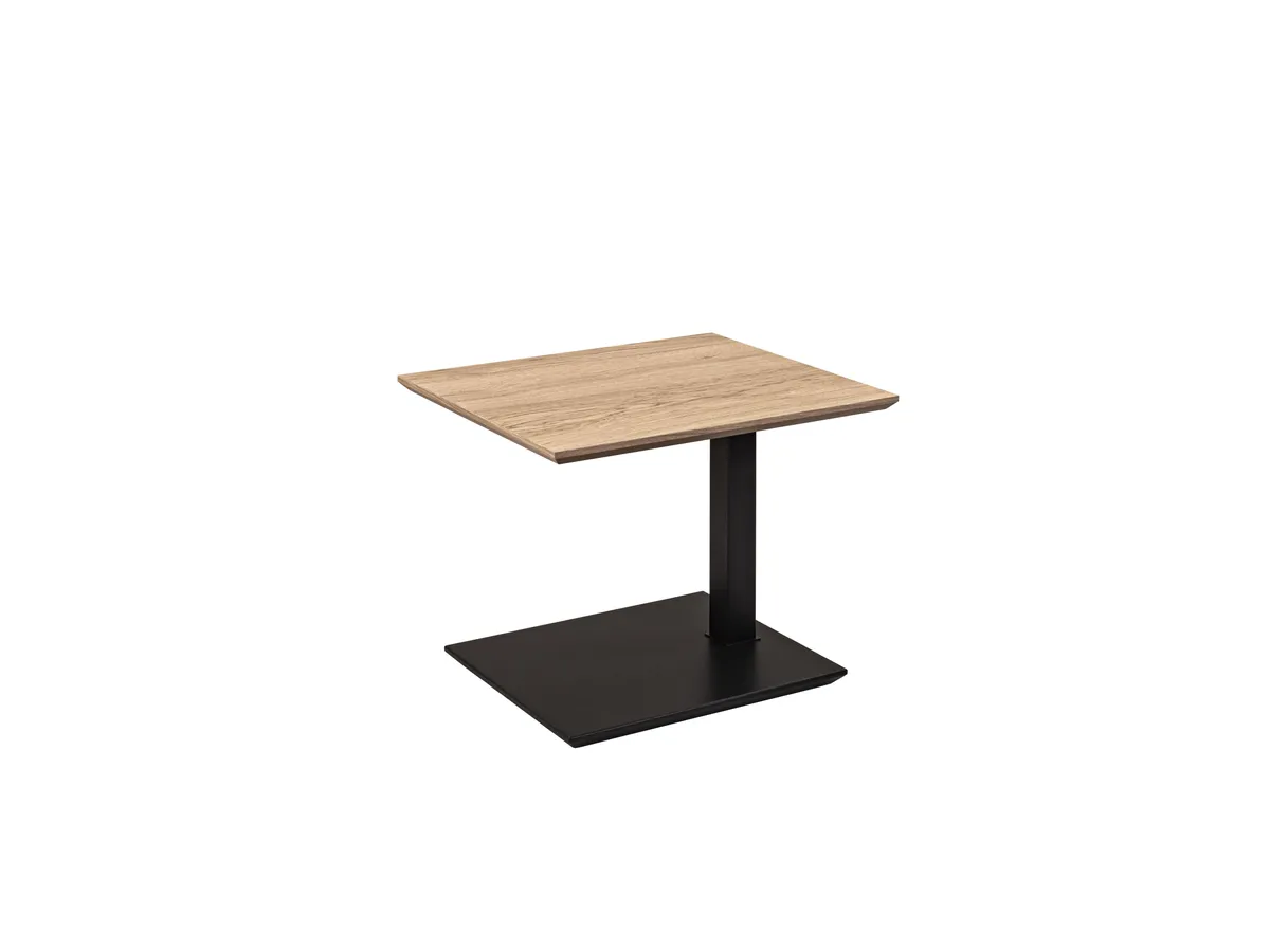 Couchtisch - höhenverstellbar, LBH. ca. 55x47x47-65 cm, Wildeiche