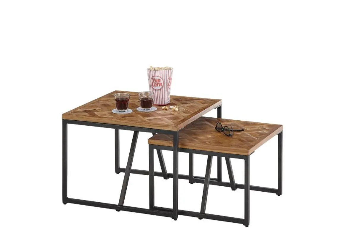 Couchtisch - 2er Set, B/H/T ca. 60x45x60 cm, Teakholz 