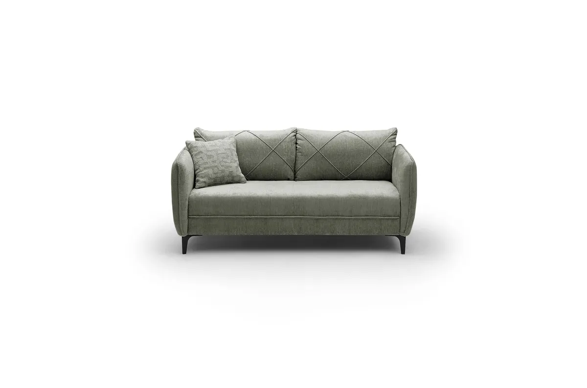 Sofa JERINA - 2,5-Sitzer, Stoff, Grün