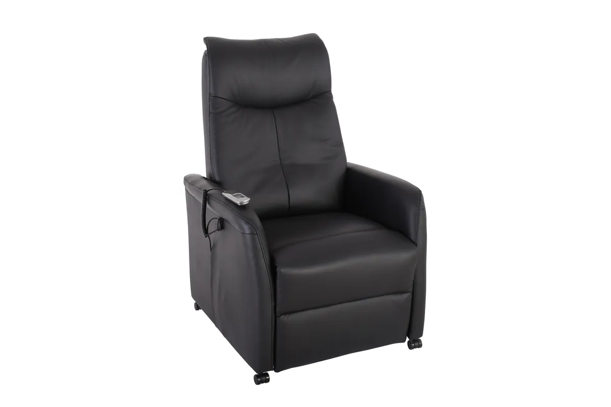 TV-Sessel MITCH - Relaxfunktion, Kunstleder, Schwarz