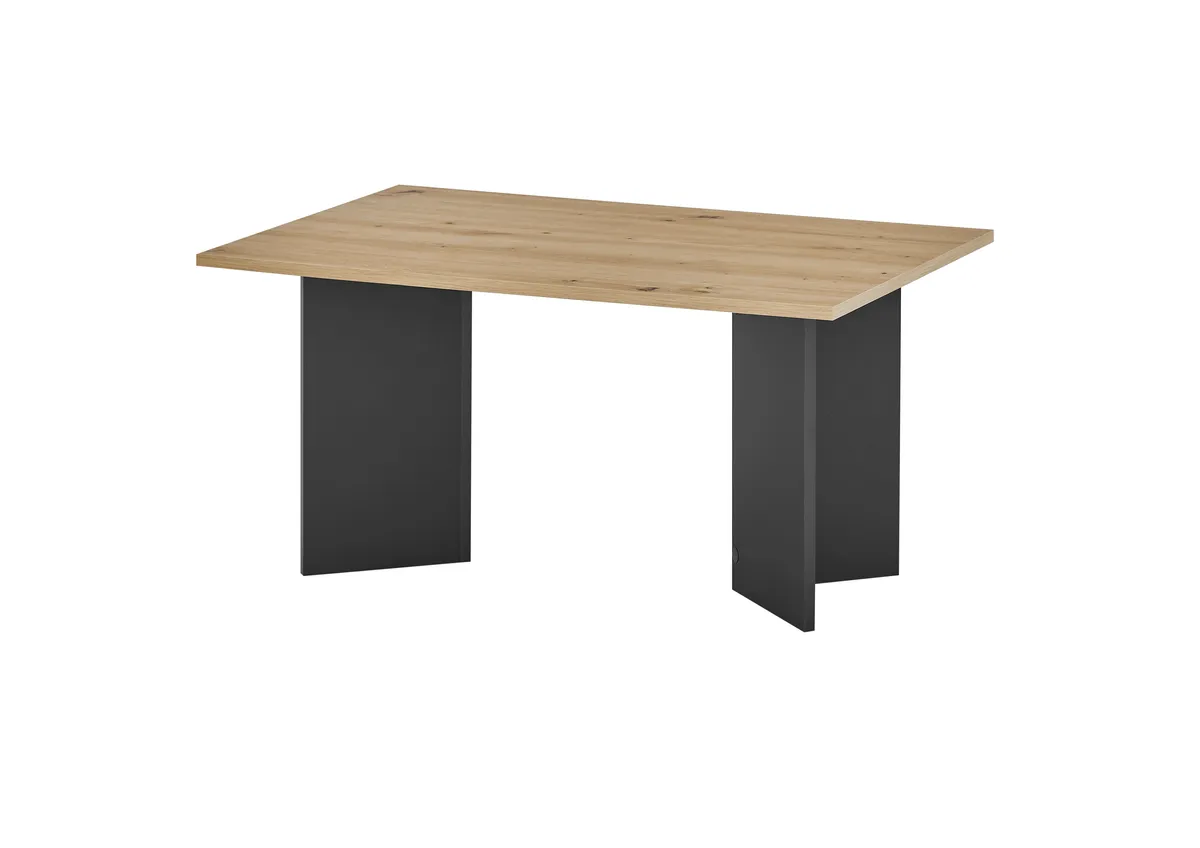 Couchtisch - LB ca. 86x58 cm, Artisan Eiche Nachbildung, Grau