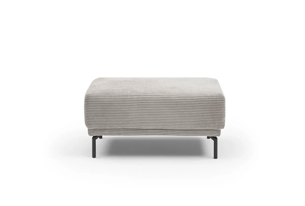 Hocker - Stoff, Hellgrau