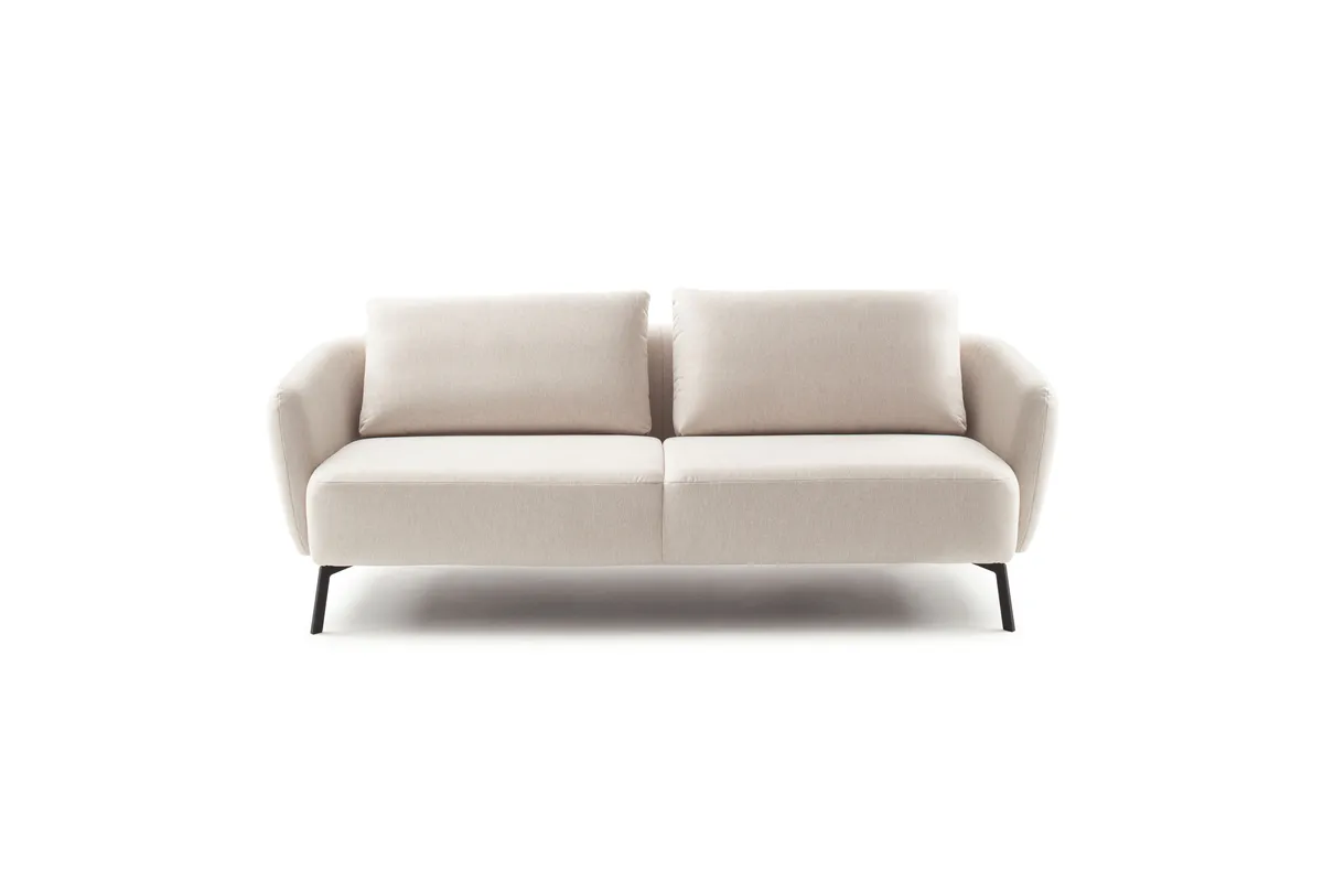 Sofa CARLLOTA - 3-Sitzer, Stoff, Natur