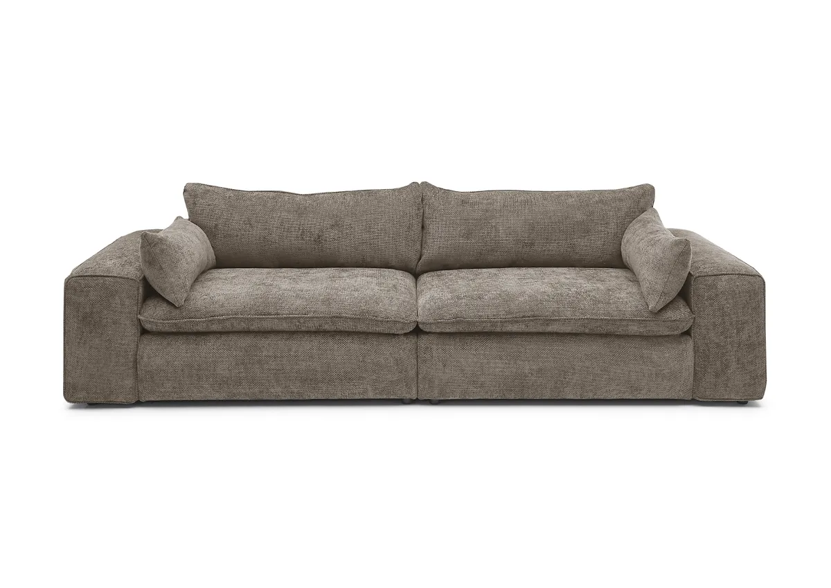 Sofa - 3-Sitzer, Stoff, Sand