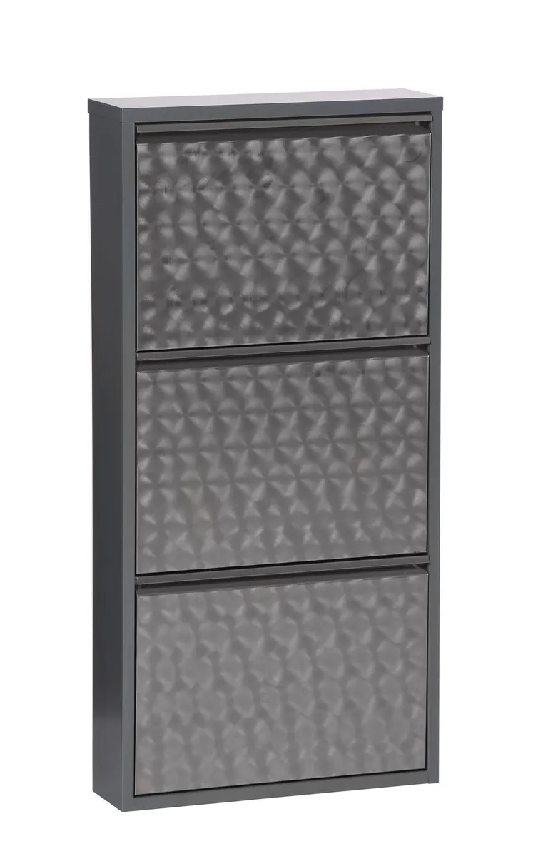 Schuhschrank - B ca. 50 cm, Dunkelgrau