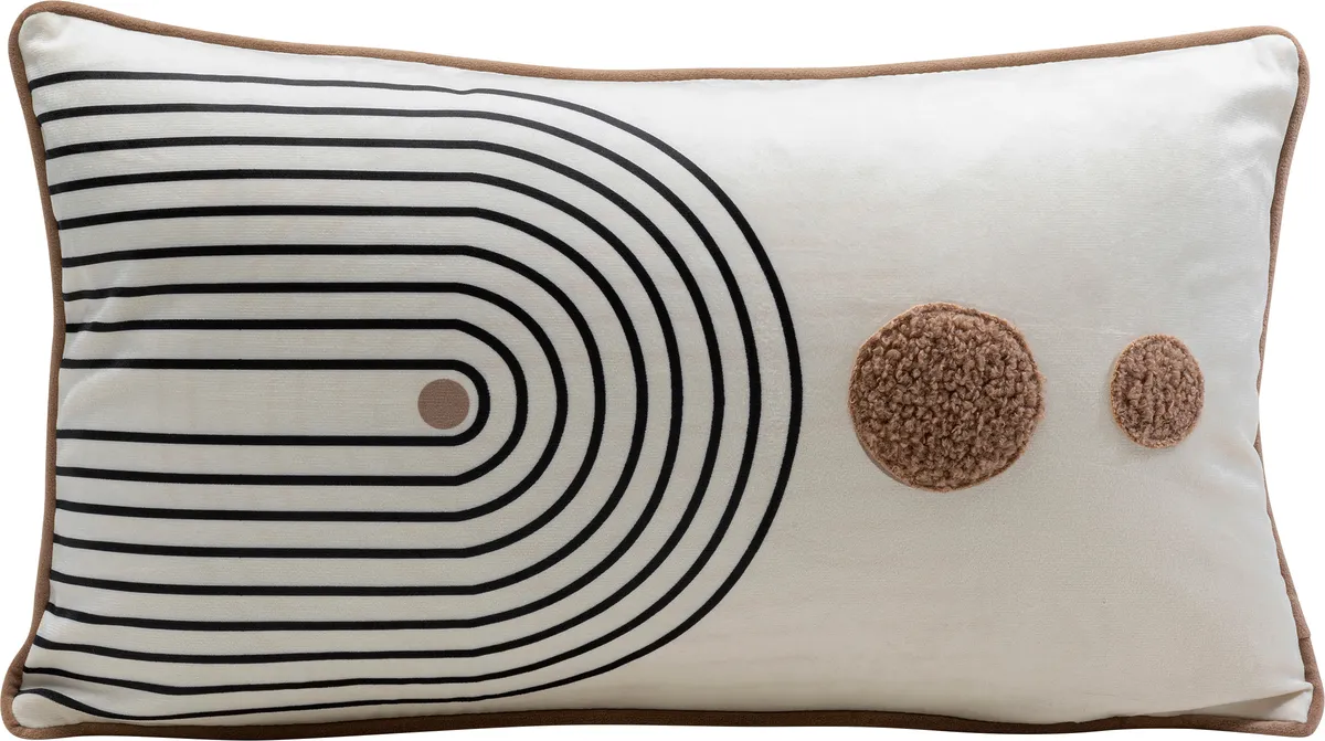 Deko-Kissen- LB ca. 60x50 cm, Creme