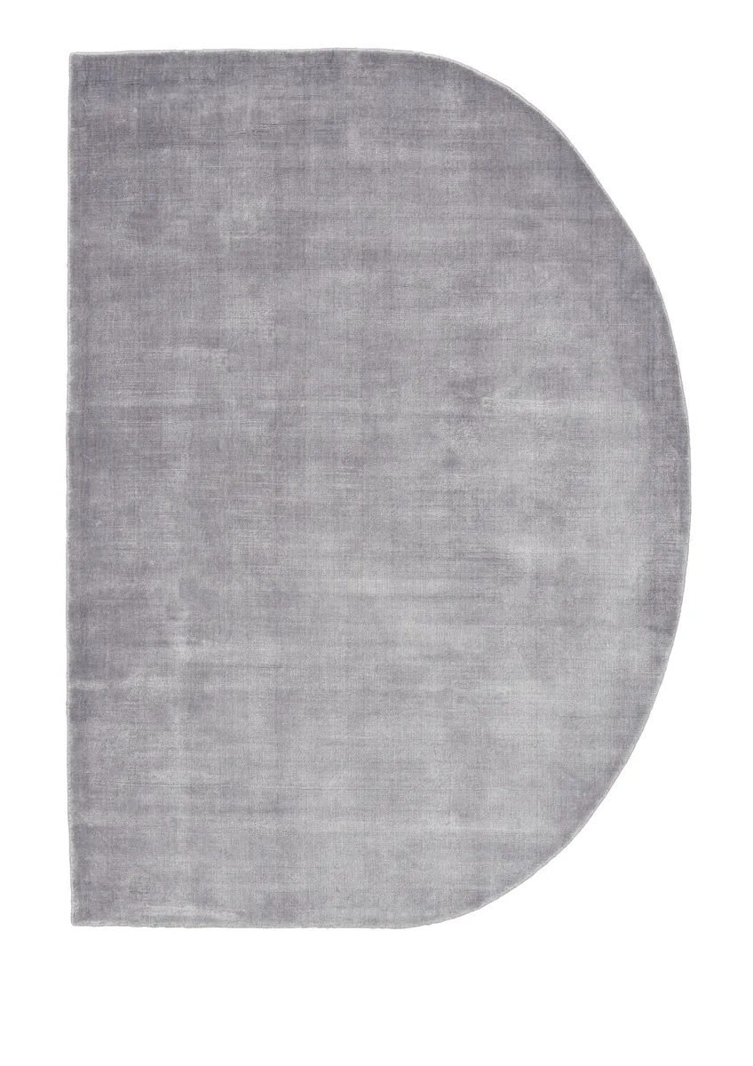 Teppich - LB ca. 200x140 cm, Silberfarben
