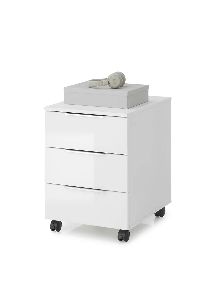 Rollcontainer - B ca. 45 cm, Weiß