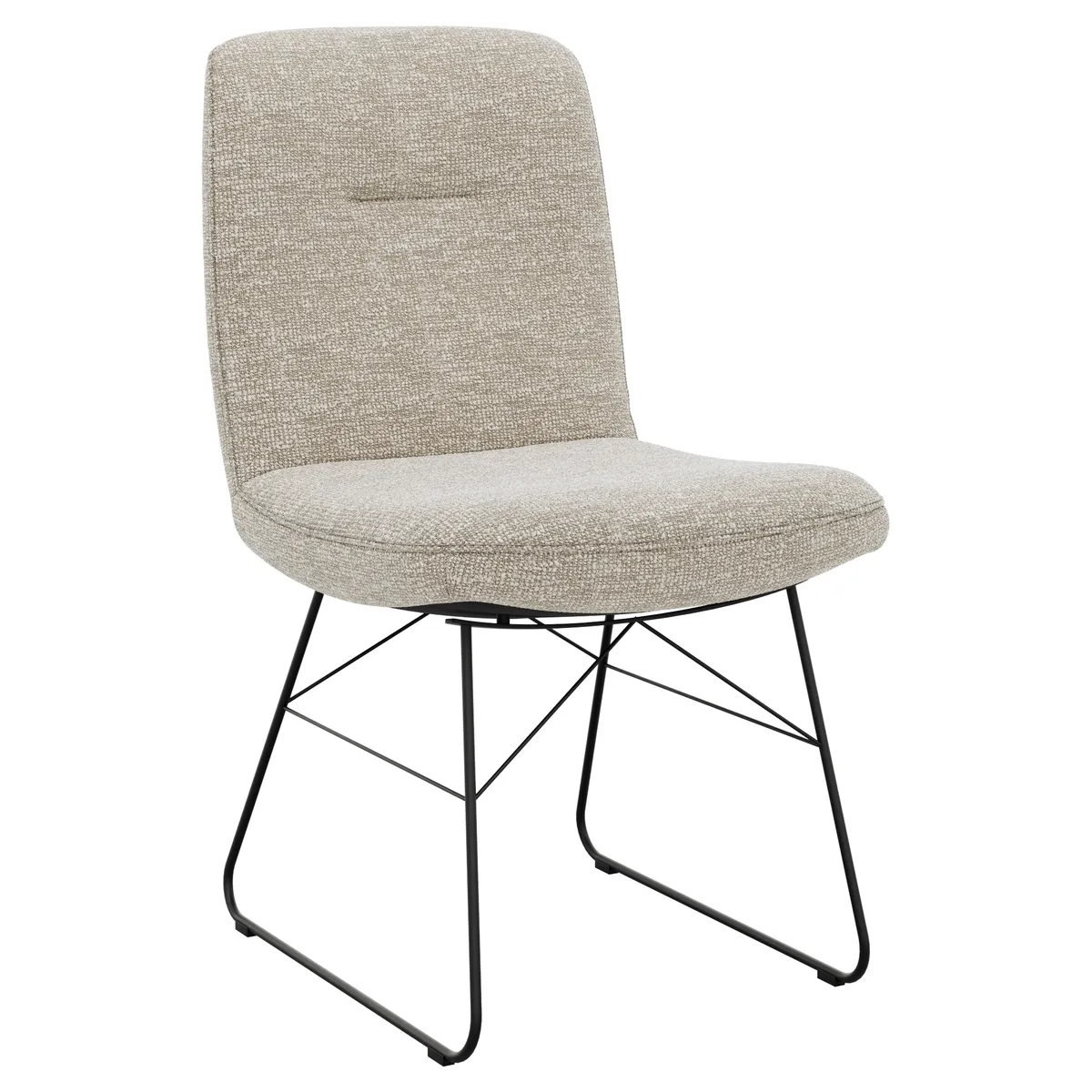 Stuhl Kamari - Stoff, Graubeige