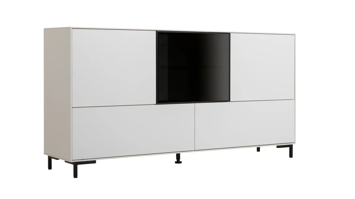 Sideboard Medio - Lack, Weiß