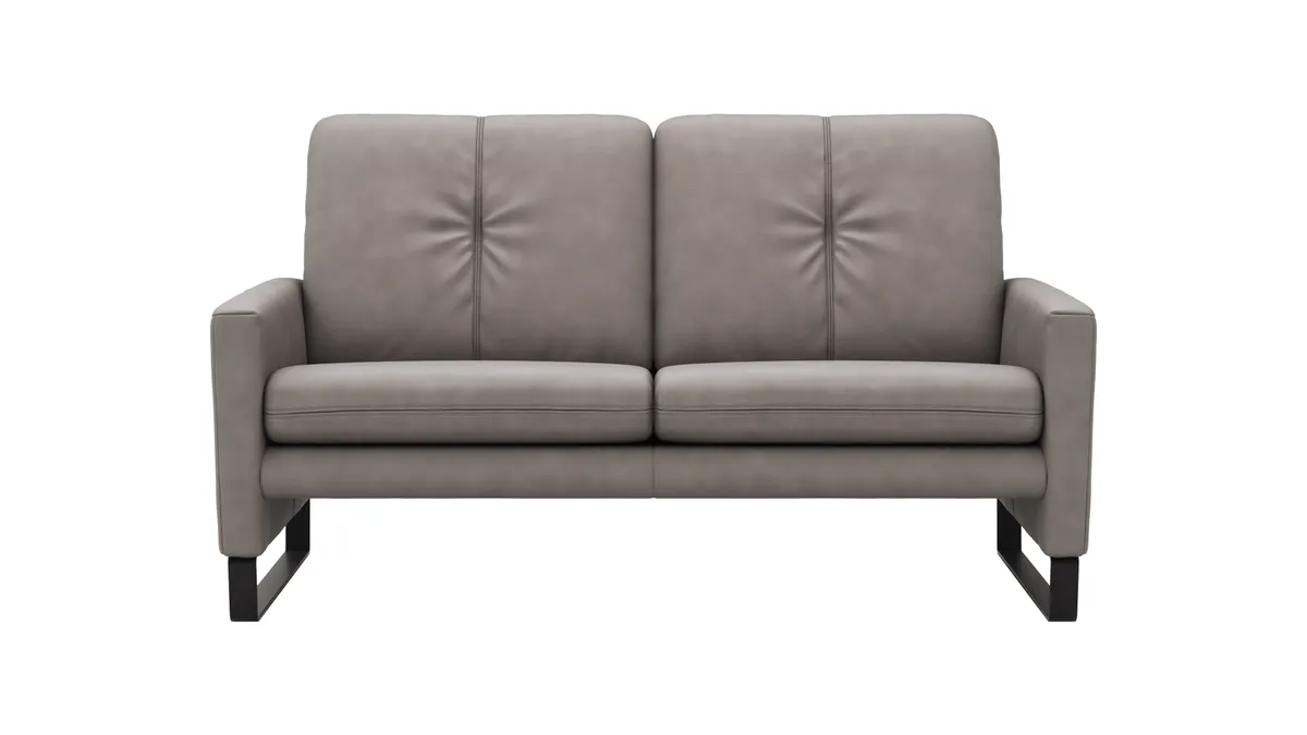 Sofa Tenero - 2-Sitzer, Stoff, Grau
