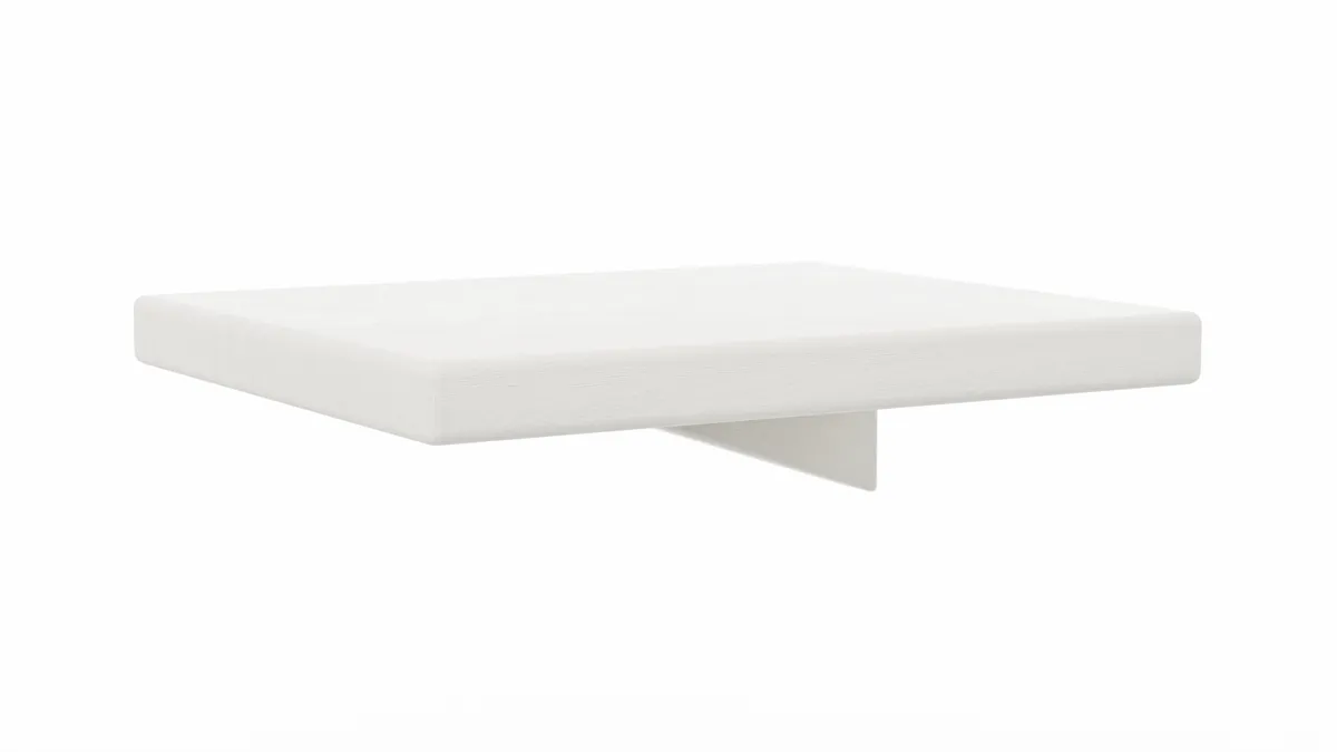 Nachttisch 1660 - Kiefer massiv, Weiß
