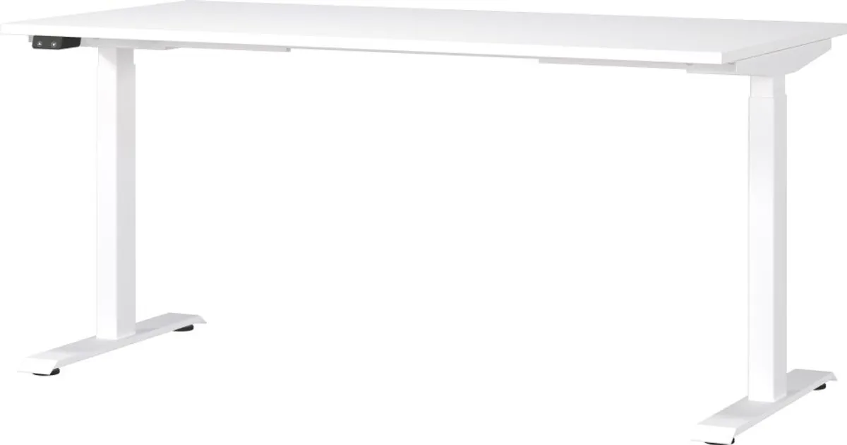 Schreibtisch GELI - B/H/T ca. 160x72-120x80 cm, Weiß