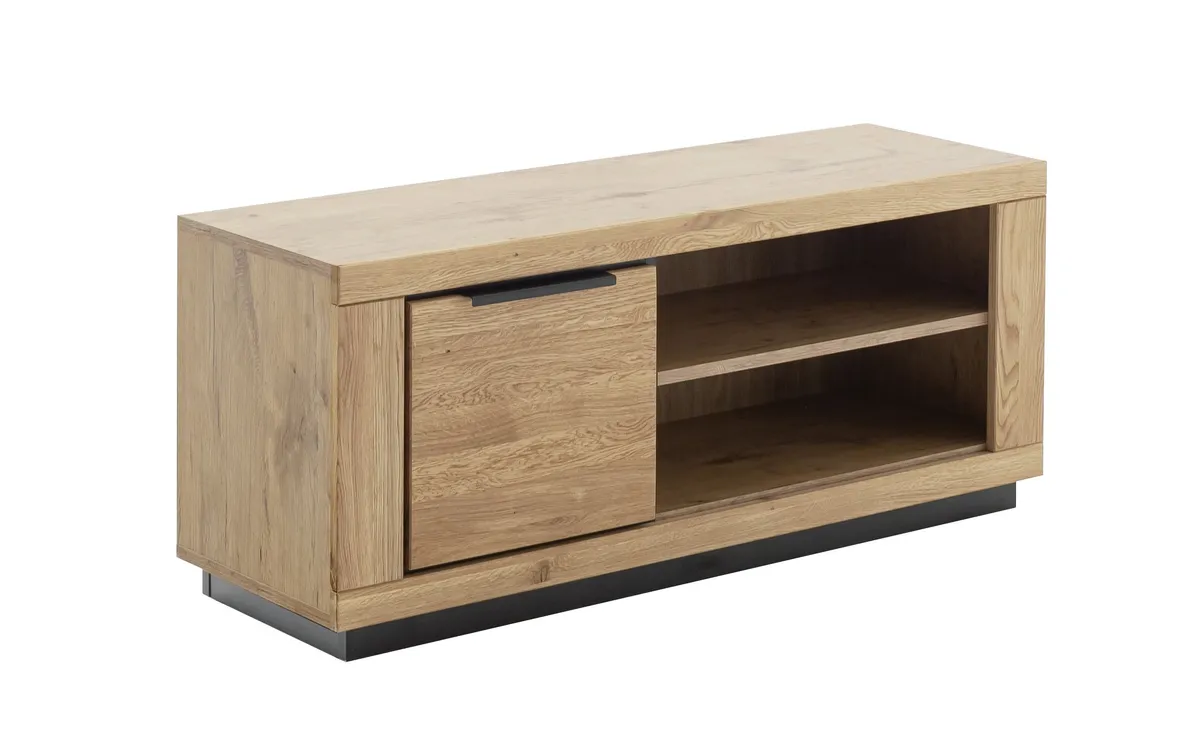 TV-Lowboard - B ca. 122 cm, Wildeiche massiv geölt