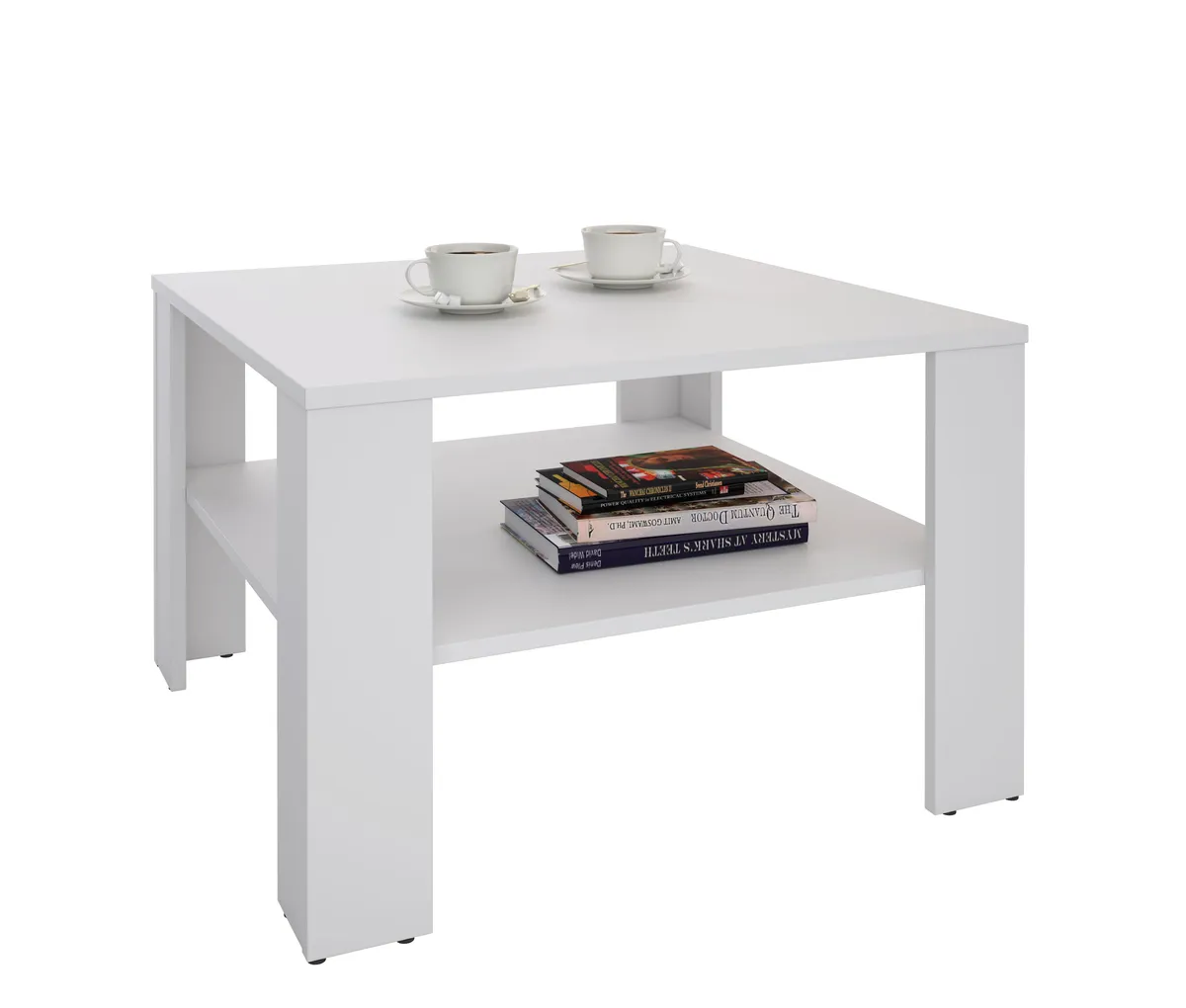 Couchtisch - LB ca. 68x68 cm, Weiß