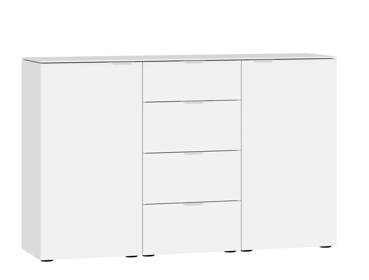 Kommode JOIN IT- Glas, Weiß, Matt, Weiß